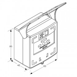 Resettable Illuminated Triple Pole Call Point