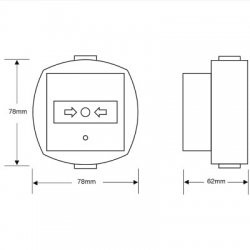 Asec CP22-3WP External Triple Pole Call Point