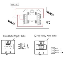Asec Resettable Illuminated Triple Pole Call Point With Cover Weatherproof