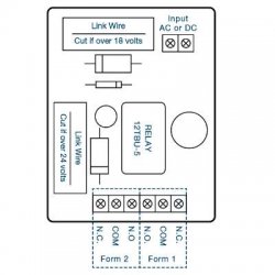 12V/24V AC/DC Double Pole Change Over Relay