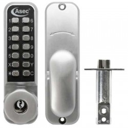 Easy Code Change Digital Lock With Key Override & Optional Holdback