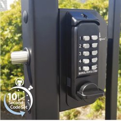 Borg Locks BL3030 MG Pro Mini Gate Lock Knob Operated Double Sided Keypad