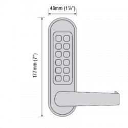 CL510 Back To Back Marine By Codelocks Digital Lock