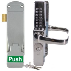 CL460 External Digital lock with Push Pad Latch