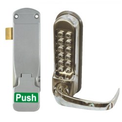 CL500 Emergency Push Pad Latch with External Digital Lever Keypad