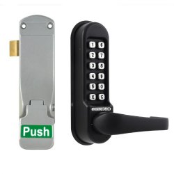 CL500 Emergency Push Pad Latch with External Digital Lever Keypad