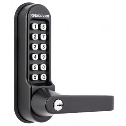 Codelocks CL500 PK Marine Grade Black Front Only Digital Lock With Key Override To Suit Panic Latch