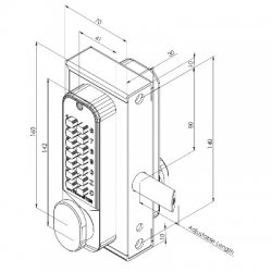 Gatemaster Superlock Digital Double Sided