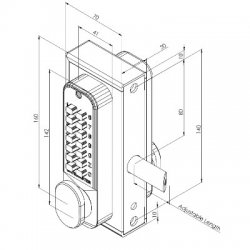 Gatemaster Superlock Digital Single Sided