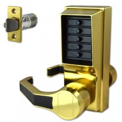 Kaba L1011 Rim Digital Lock with Lever Handle