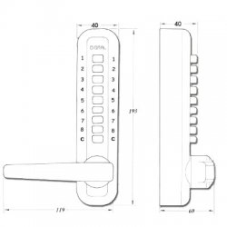 Lockey Super 8 With Euro Cut Out Plate