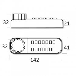 Borg BL2615 Marine Grade Digital Horizontal Deadbolt Lock