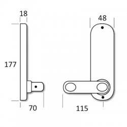 Borg Locks BL5408 Digital Lock For Exit Panic Device