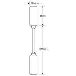 DLA706 Plastic Door Loop 6 Wire