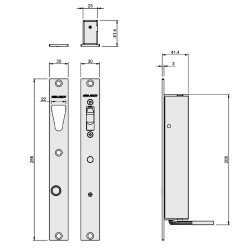 Assa Abloy ES8100 V-Lock 12-24VDC PTO/PTL Monitored