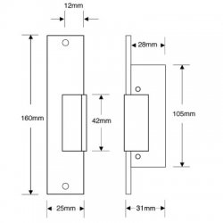 Asec A2 12V AC Delay Fail Locked Release