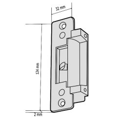 Gatemaster Electronic Mortice Release ERHDM Monitored