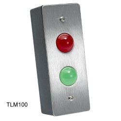 ICS TLM range LED Indicator Plate 1 Gang SS Red Green