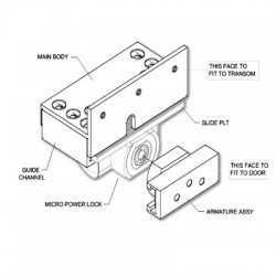 Asec GS102 Micro Power Lock With SDGi Bracket Open Out
