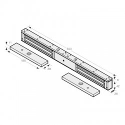 Asec Slim Line Double Magnet