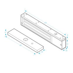 ICS A Series 12/24VDC Mini Surface Magnet