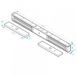 ICS 12/24VDC Mini Double Surface Magnet