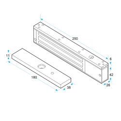 ICS U-Series 12/24VDC Mini Surface Magnet