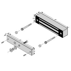 ICS G600M-BCE Mini External Magnet 12/24VDC Monitored