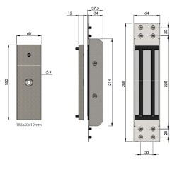 ICS Magnet A500M Mortice Standard Monitored