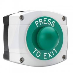 Surface Mounted Press To Exit Green Dome