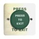 1 Gang Press to Exit Green Dome Large Momentary