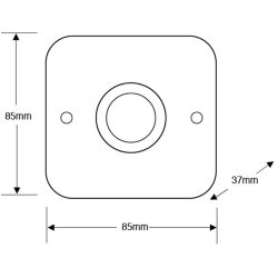 Touch Sensitive Illuminated Red Green Halo Exit Button