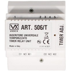 Videx 506T 12V/24V AC/DC Relay With Timer