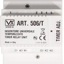 Videx 506T 12V/24V AC/DC Relay With Timer