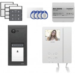Videx ERA23VB Series Entry Panel Video Kit With 3.5 Inch Video Phone(6286) PSU (2321S) & Proximity Card/Fobs (955MF) ERAKIT23B6286
