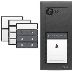 Videx ERA23VB Series Entry Panel Video Kit With 3.5 Inch Video Phone(6286) PSU (2321S) & Proximity Card/Fobs (955MF) ERAKIT23B6286