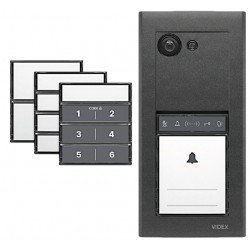 Videx ERA23VB Series Entry Panel Video Kit With 3.5 Inch Video Phone(6286) PSU (2321S) & Proximity Card/Fobs (955MF) ERAKIT23B6286