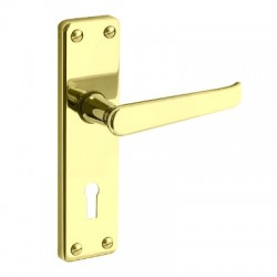 Classic Victorian Plate Mounted Mortice Lock Lever Furniture