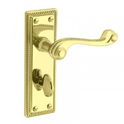 Classic Georgian Plate Mounted Bathroom Lever Furniture