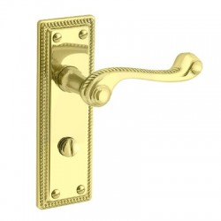 Classic Georgian Plate Mounted Bathroom Lever Furniture