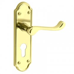 San Francisco Plate Mounted Euro Lever Furniture