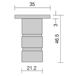 Axim 62-035 Spring Loaded Socket Keep For Flushbolt