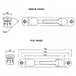 Axim Flush Bolt FB6200 Series