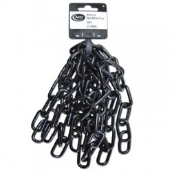 Asec Steel Welded Chain Black 2.5m Length