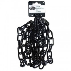 Asec Steel Welded Chain Black 2.5m Length