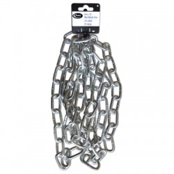 Asec Steel Welded Chain Silver 2.5m Length