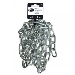 Asec Steel Welded Chain Silver 2.5m Length