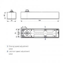 Dorma BTS80F Floor Spring Door Closer