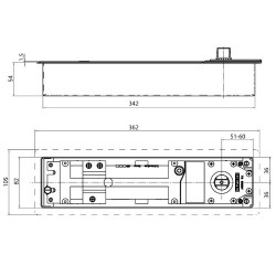 Geze TS550 NV Size 3-6 Floor Spring