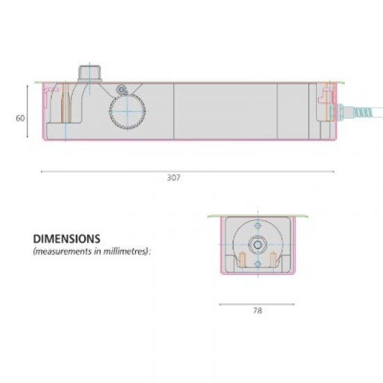 Exidor 3470 Electro-Magnetic Floor Spring (Body Only)
